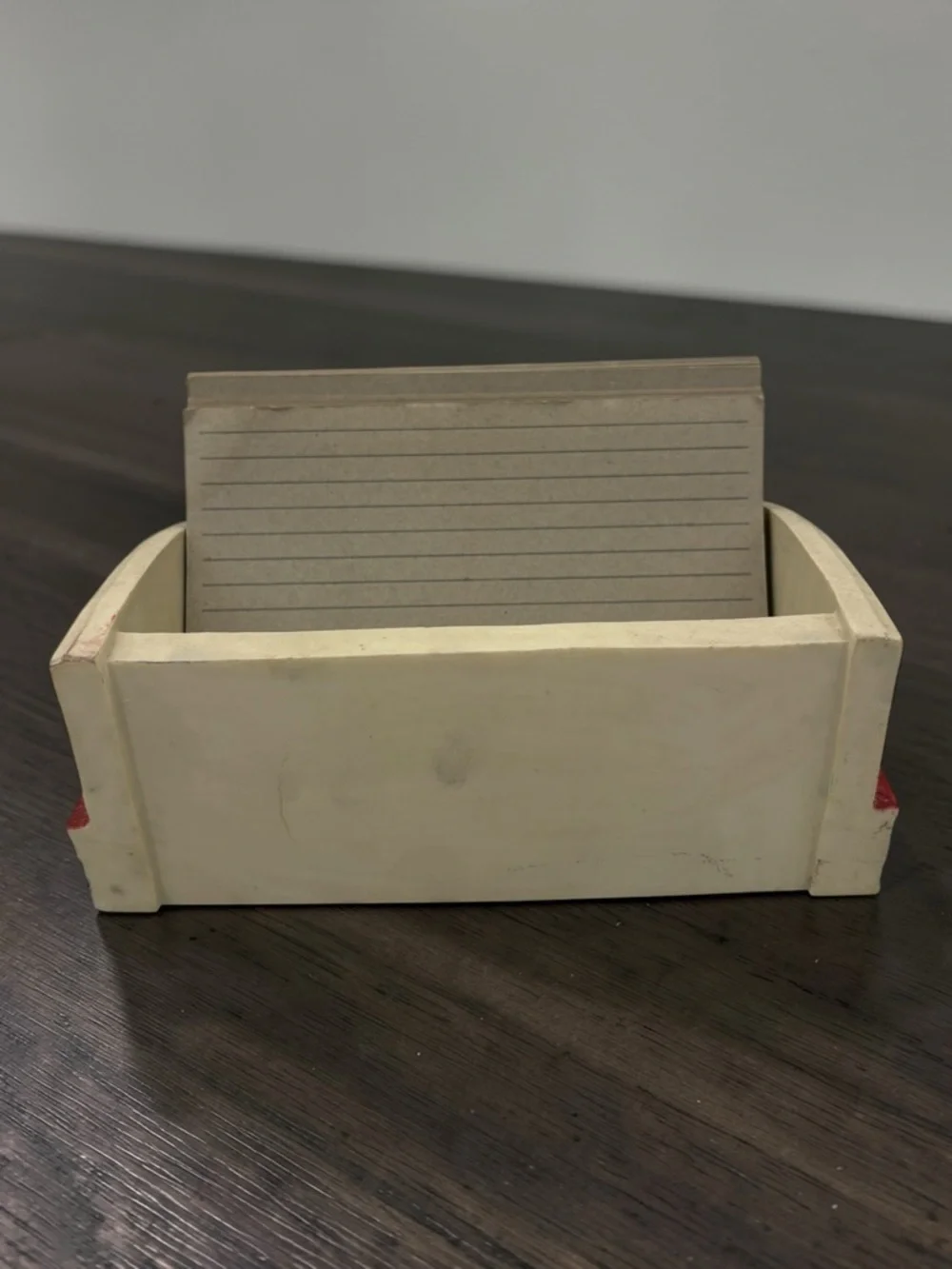 EUC Vintage Applejack Ingleman Designs Porcelain Recipe Card Box W/ Unused Cards